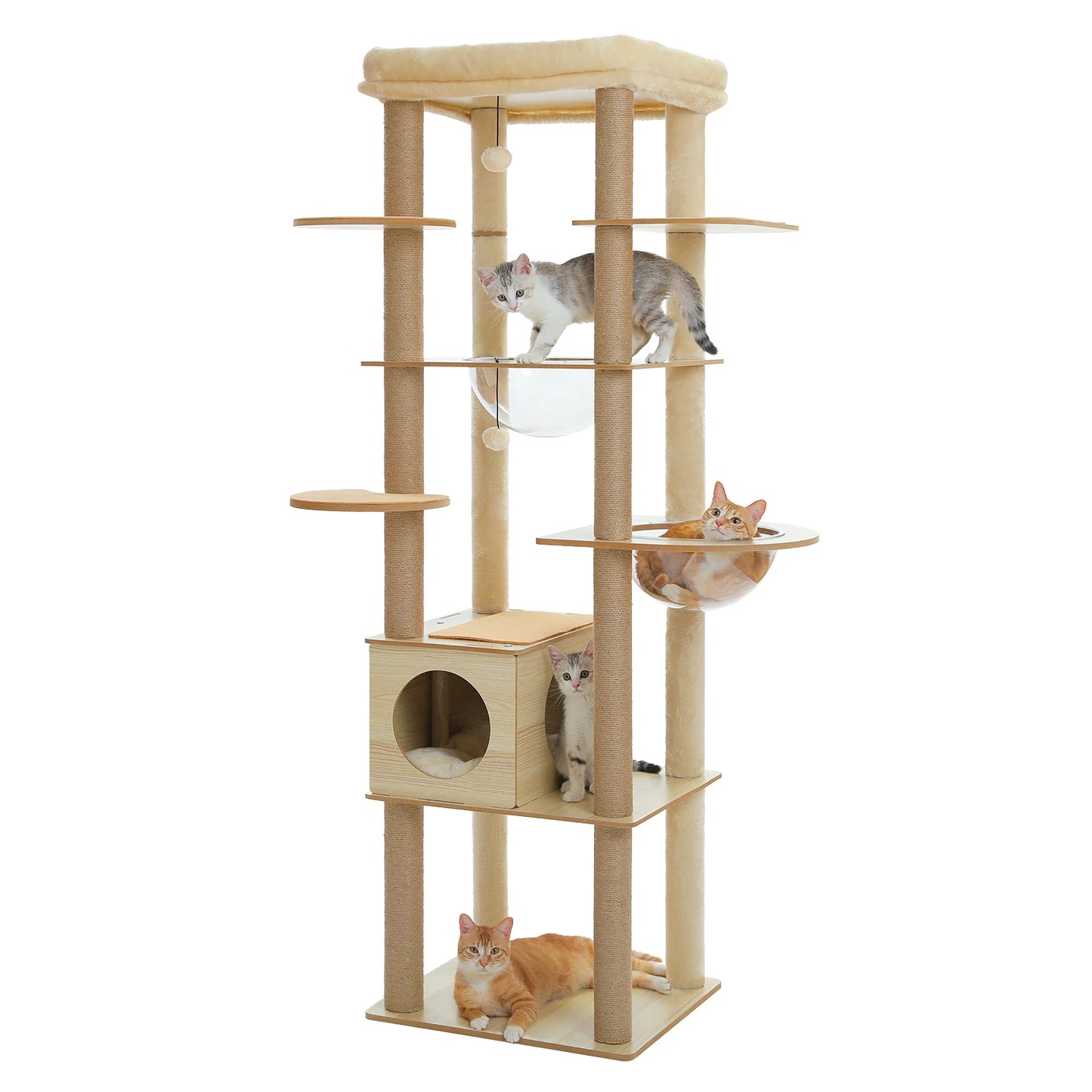 PAWZ Road Multi Level Cat Tree Indoor Tower With Scratching