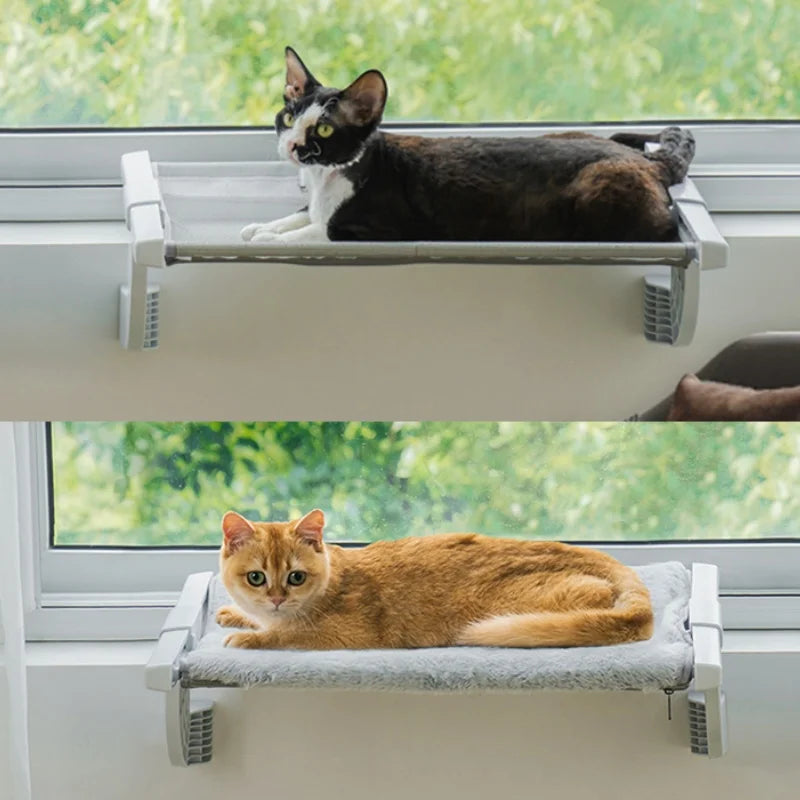 MEWOOFUN Cat Window Perch Adjustable Cushion Up To 18kg