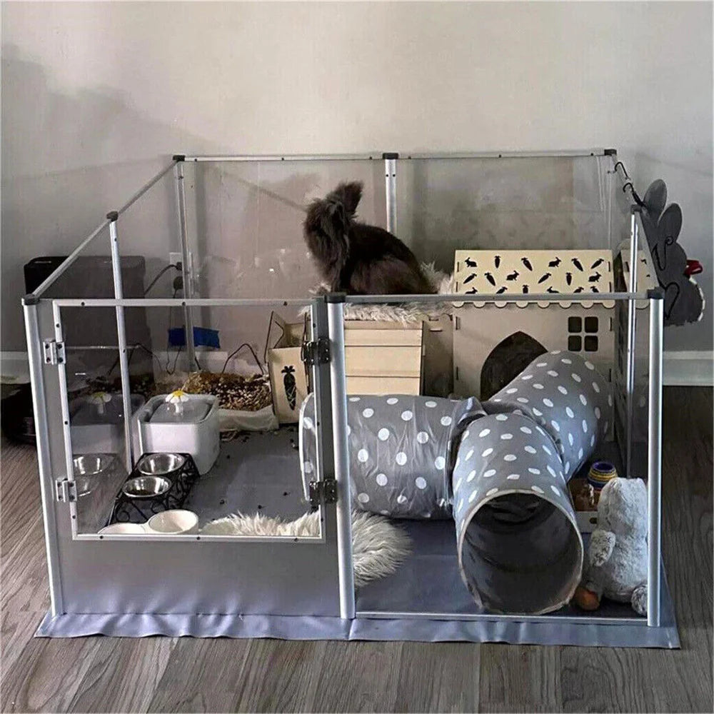 BORWARTH Acrylic Dog Playpen Whelping Pen Indoor Fence