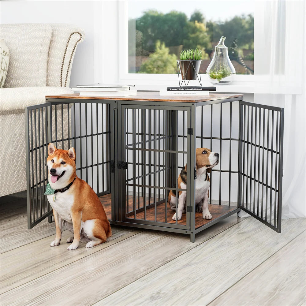BORWARTH Ultra Thickened Dog Crate With Removable Divider