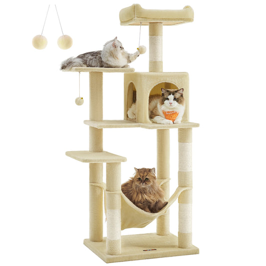 Feandrea Cat Condo With Scratching Posts Perches Cave
