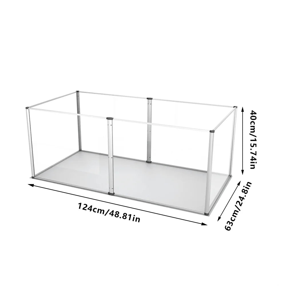 BORWARTH Acrylic Dog Playpen Whelping Pen Indoor Fence