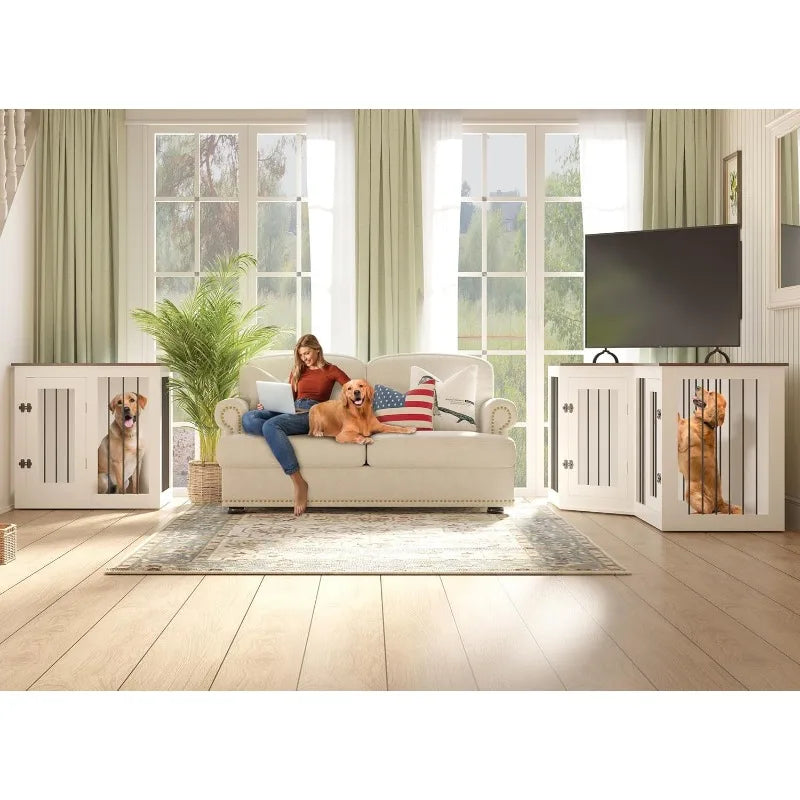 Hign-concerned Large Dog Crate Furniture For Indoor Pets