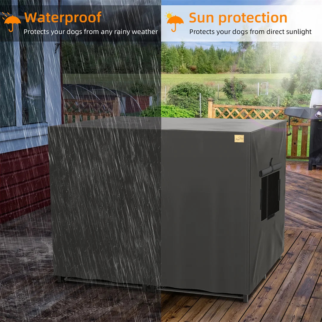 Hignconcerned 2 In 1 Heavy Duty Dog Cage With Divider