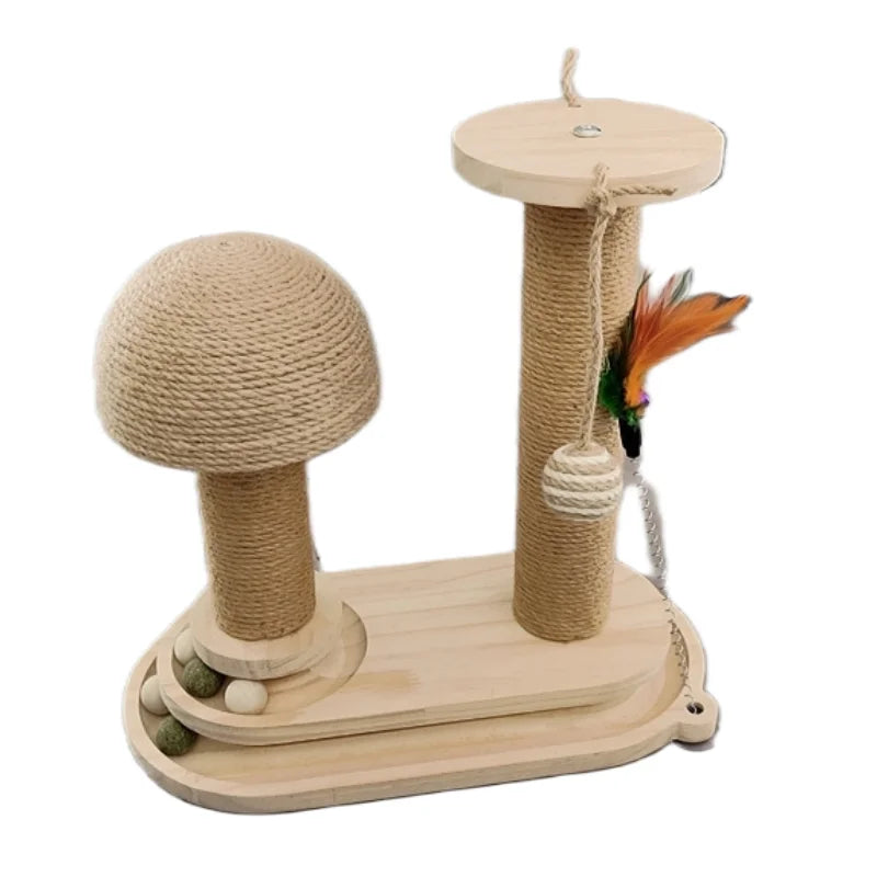 CZBNYXCN Interactive Cat Scratching Post With Jute Track