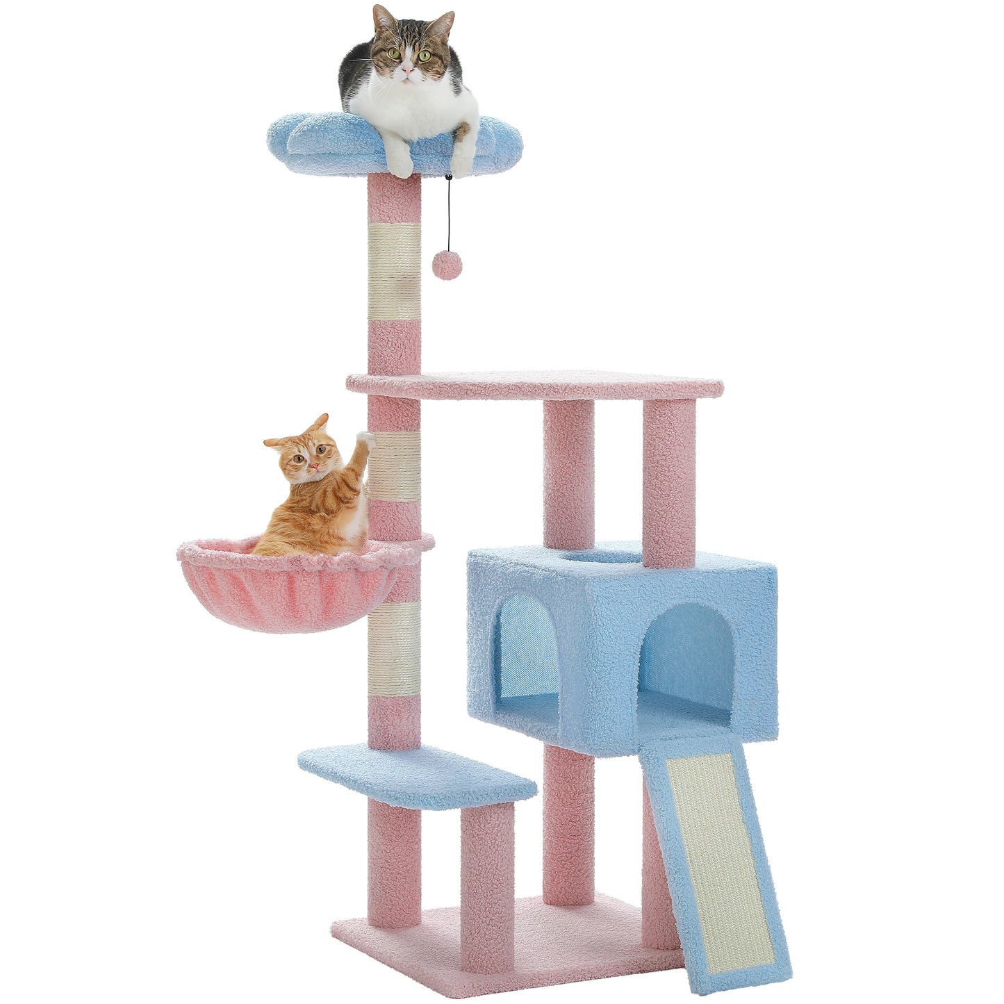 PAWZ Road 5 Level Flower Cat Tree With Sisal Posts Indoors