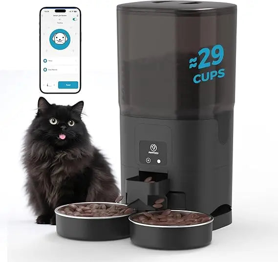 Hign-concerned Automatic Cat Feeder For Two Cats WiFi App