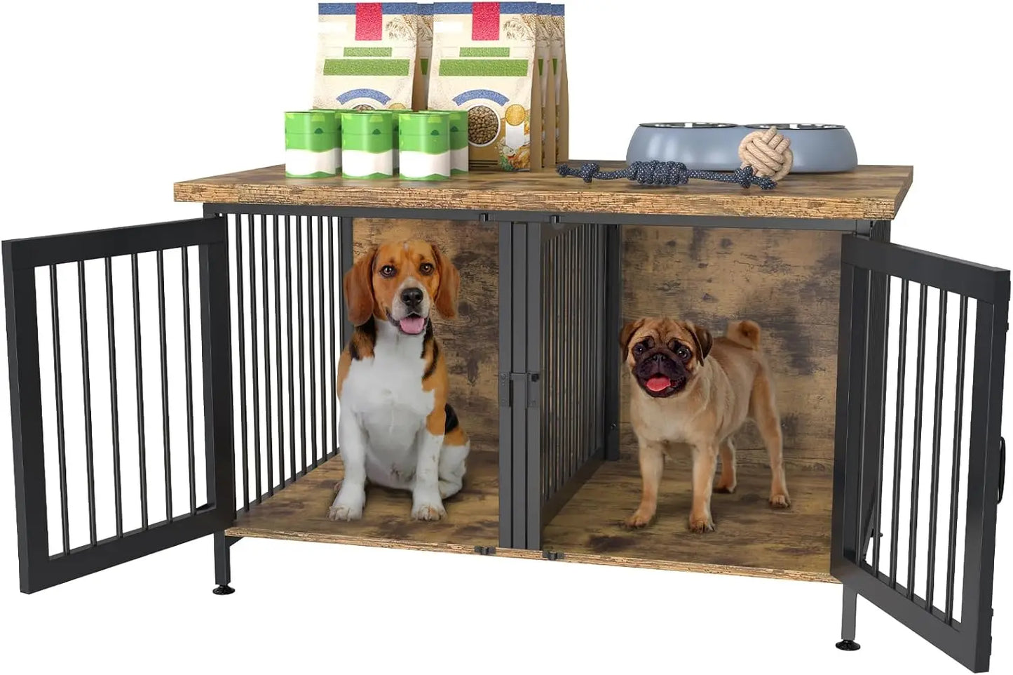 Hign Concerned Chemical Dog Crate With Divider For Two