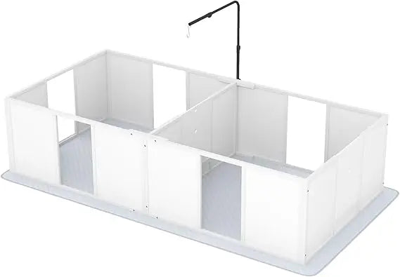 PawHut Whelping Box For Dogs With Retractable Light Stand