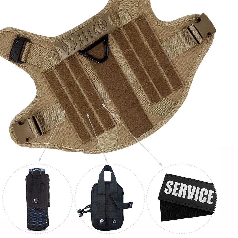 PETRAVELCN Large Dog Harness And Leash Set Vest Training