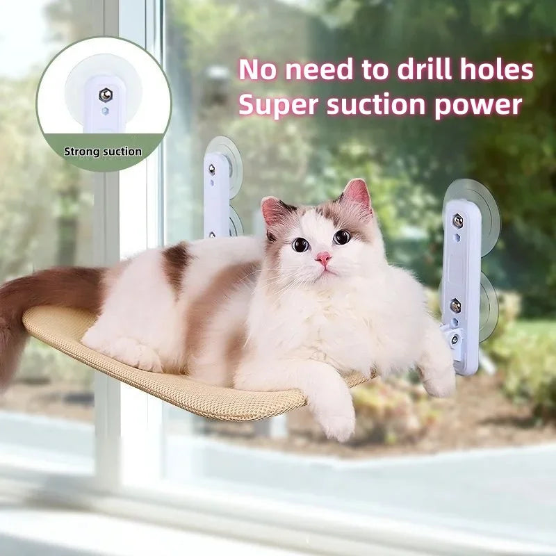 DUTRIEUXCN Cordless Cat Hammock Bed With Breathable Mesh