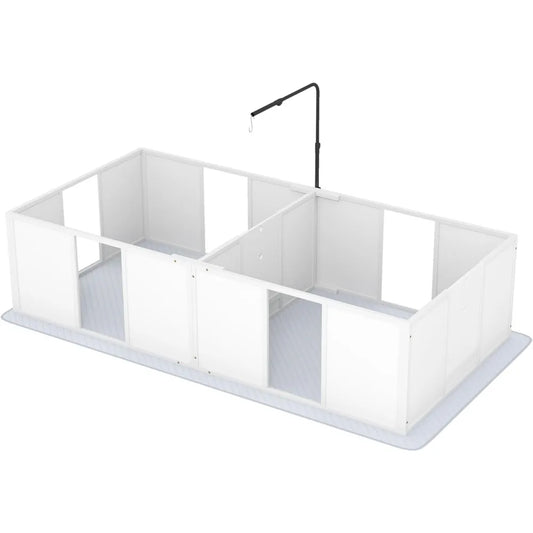 PawHut Whelping Box For Dogs With Retractable Light Stand