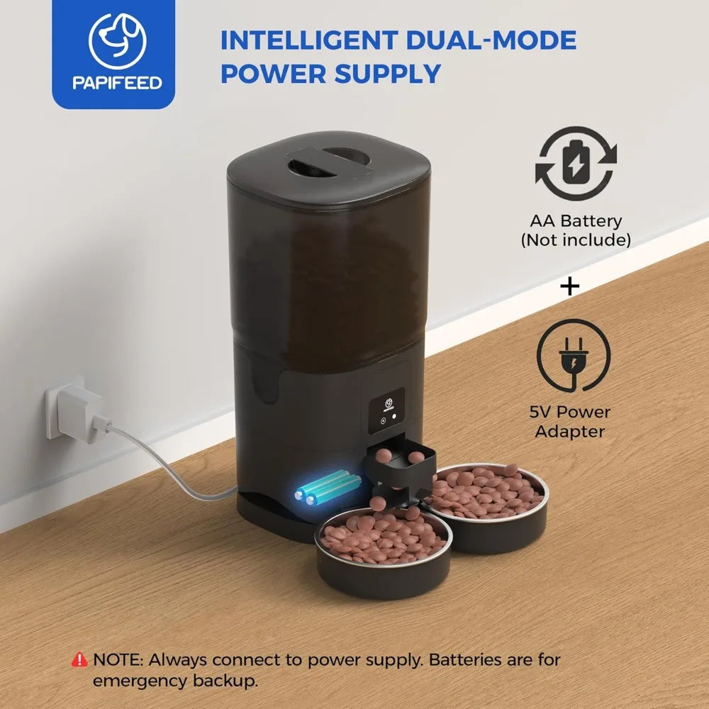 Hign-concerned Automatic Cat Feeder For Two Cats WiFi App
