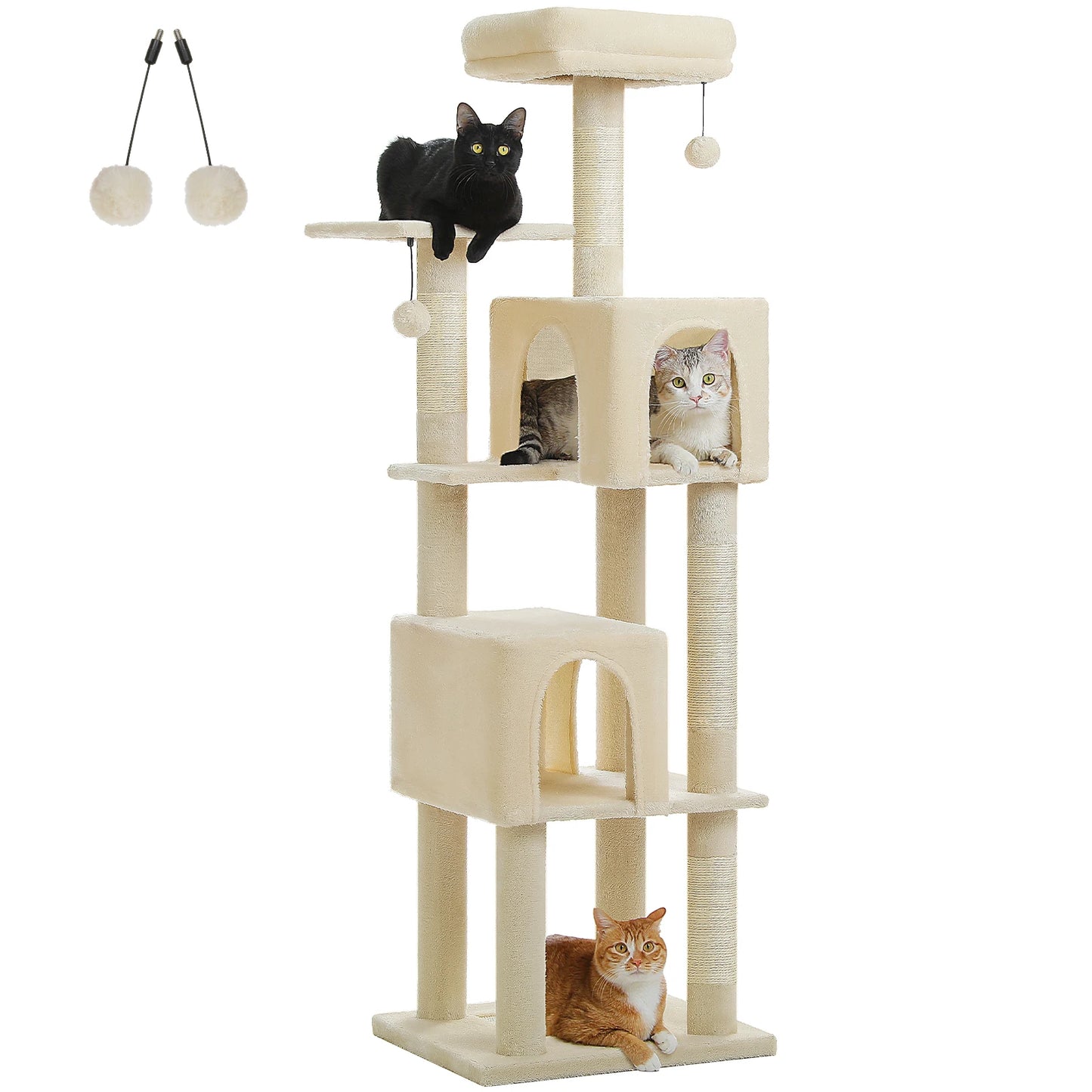 PAWZ Road Multi Level Cat Tree Condos for Indoor Cats