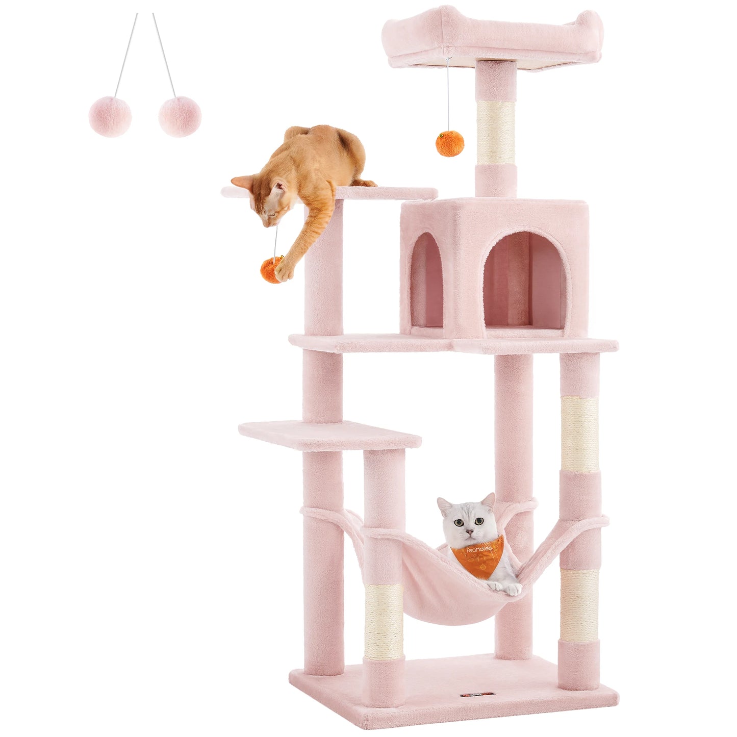 Feandrea Cat Condo With Scratching Posts Perches Cave