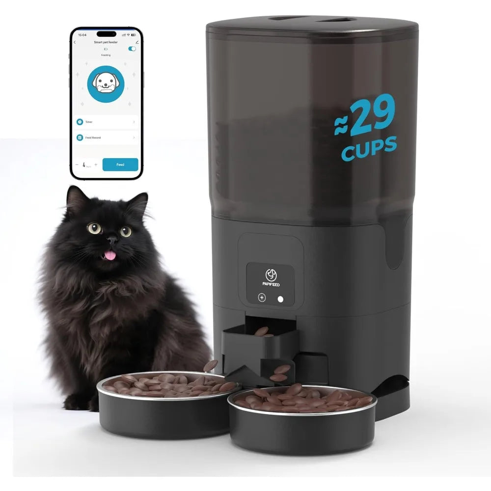 Hign-concerned Automatic Cat Feeder For Two Cats WiFi App