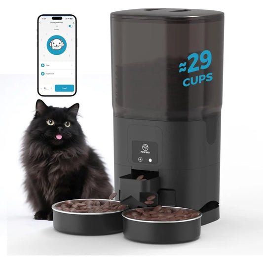Hign-concerned Automatic Cat Feeder For Two Cats WiFi App