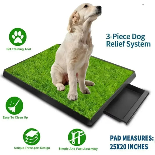 Choice Pet Dog Toilet Potty Pan With 3 Layer Grass Mesh