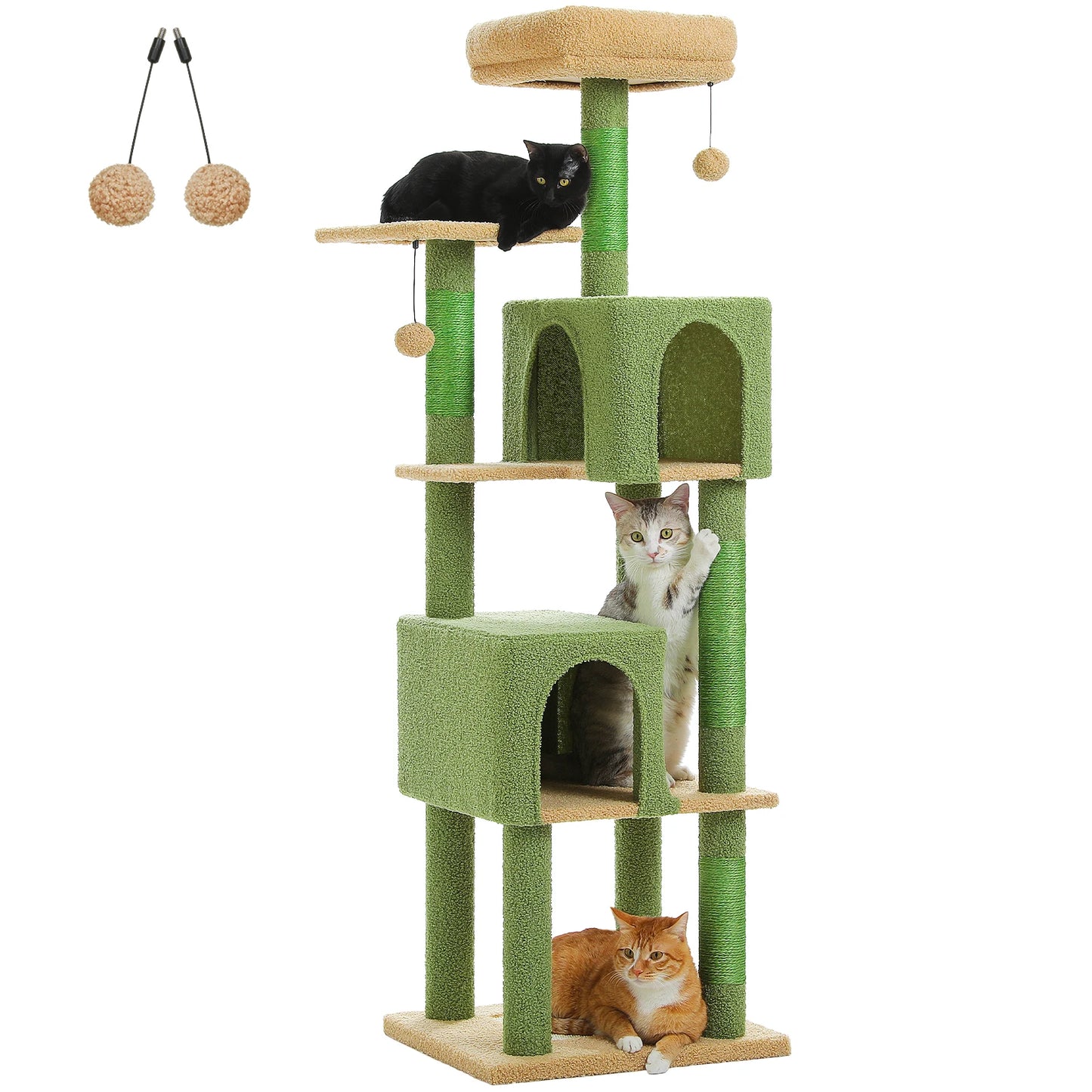 PAWZ Road Multi Level Cat Tree Condos for Indoor Cats
